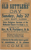 Old Settlers' Day 1913